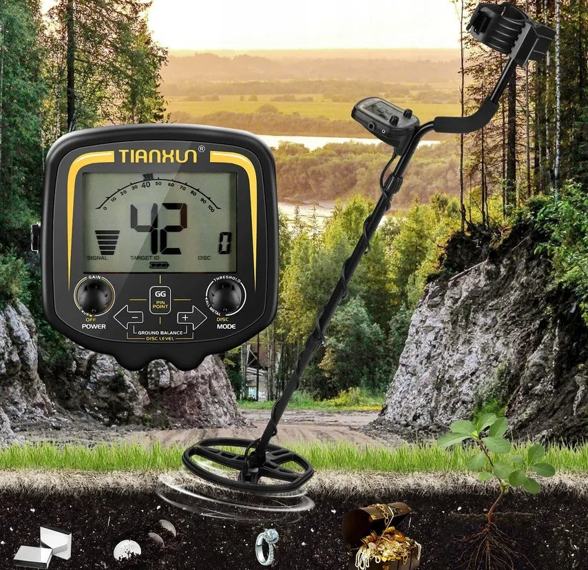 PROFESIONALUS METALO, AUKSO, SIDABRO DETEKTORIUS TX-850