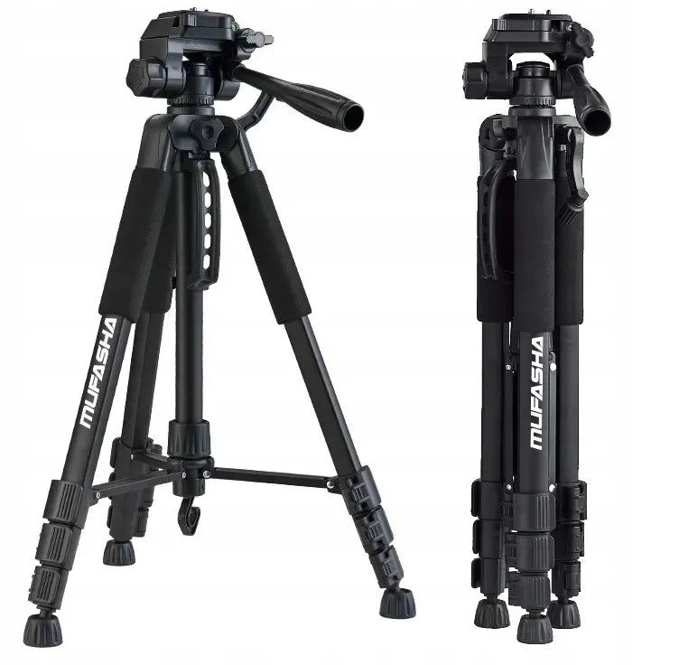 PROFESIONALUS TRIKOJIS FOTOGRAFAVIMUI su telefono laikikliu reguliuojamas stabilus 150 cm