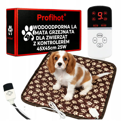 profiHOT 45x45 25W šildantis kilimėlis šunims ir katėms su reguliatoriumi