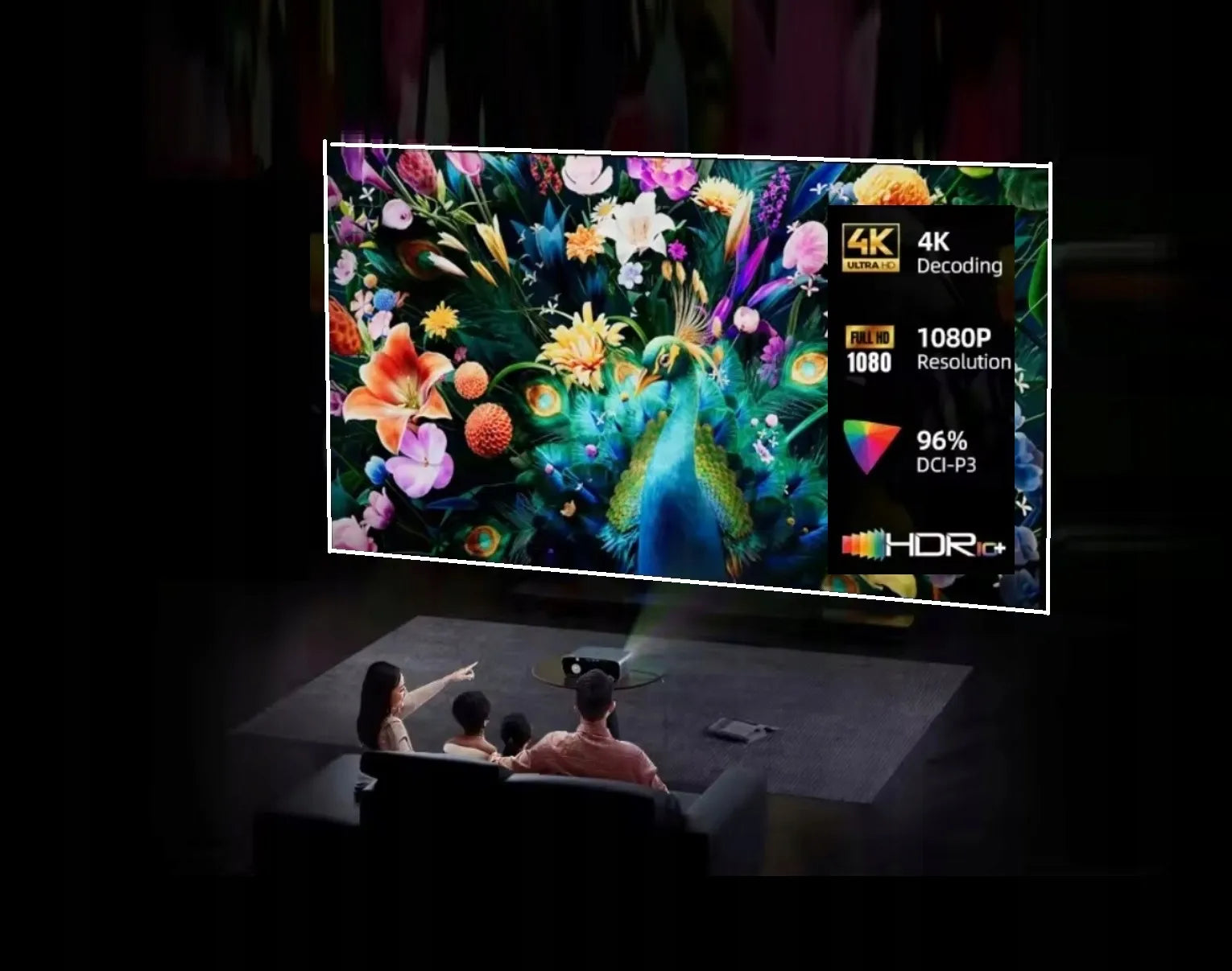 Projektorius VIZIO TECH A9G Ultra 1650Ansi GoogleTV FullHD 4K Dolby WIFI 6 BT