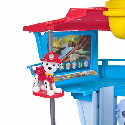 „Psi Patrol“ didelė bazė su čiuožykla, šviesos ir garso efektais, figūrėlėmis bei transporto priemonėmis