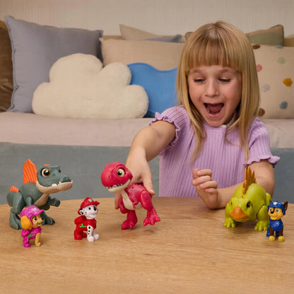 „Psi Patrol“ ir dinozaurai: Reksas su interaktyviuoju T-Rexu „Pup Pals“, 13 cm
