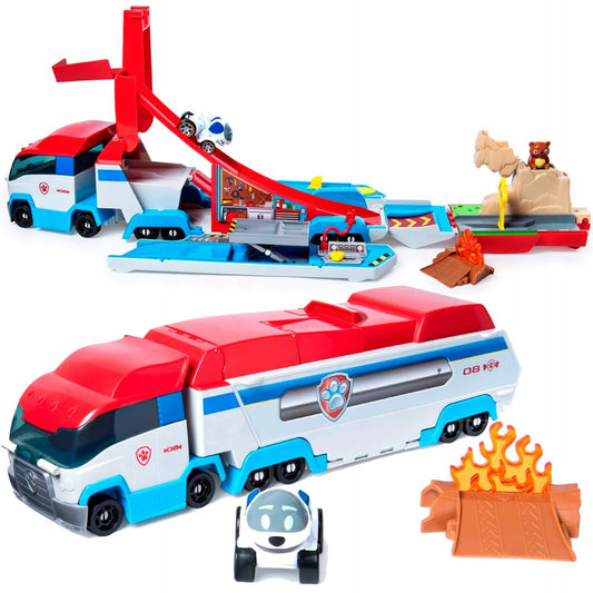 „Psi Patrol“ patruliavimo sunkvežimis „Paw Patroller“ 2 viename su automobiliukų paleidimo įrenginiu