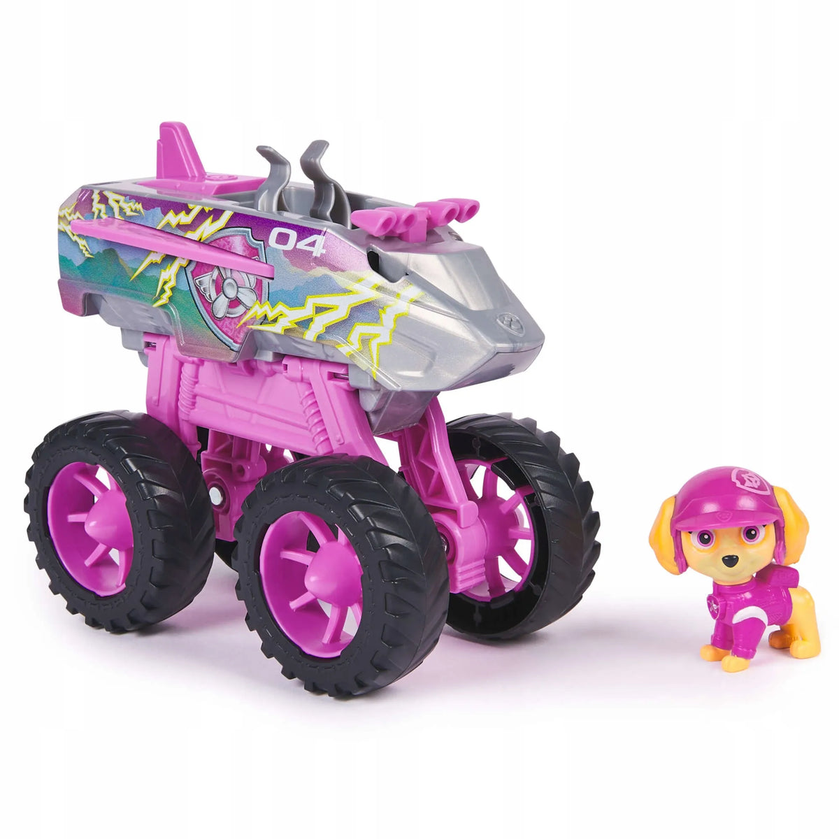 „Psi Patrol Rescue Wheels“ Skye transporto priemonė–reaktyvinis lėktuvas su figūrėle
