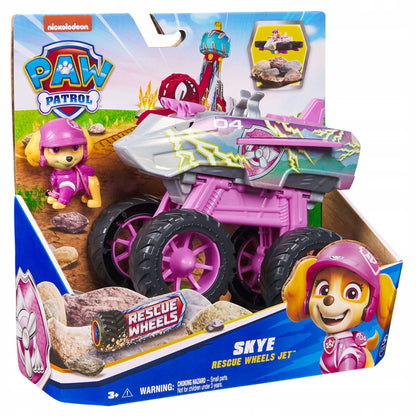 „Psi Patrol Rescue Wheels“ Skye transporto priemonė–reaktyvinis lėktuvas su figūrėle