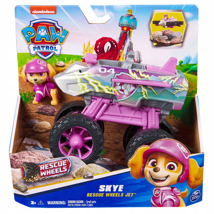 „Psi Patrol Rescue Wheels“ Skye transporto priemonė–reaktyvinis lėktuvas su figūrėle