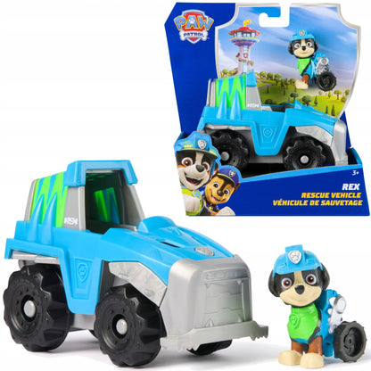 „Psi Patrol“ Rex gelbėjimo automobilis su figūrėle, 2 viename