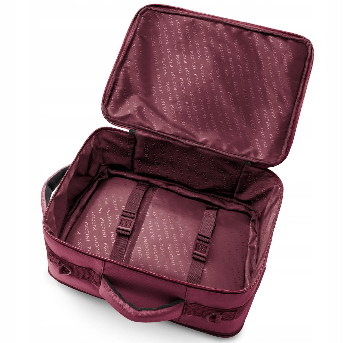 PUCCINI Easy Pack PM90172-3B bordo kelioninė kuprinė-krepšys, 24 l