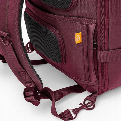 PUCCINI Easy Pack PM90172-3B bordo kelioninė kuprinė-krepšys, 24 l