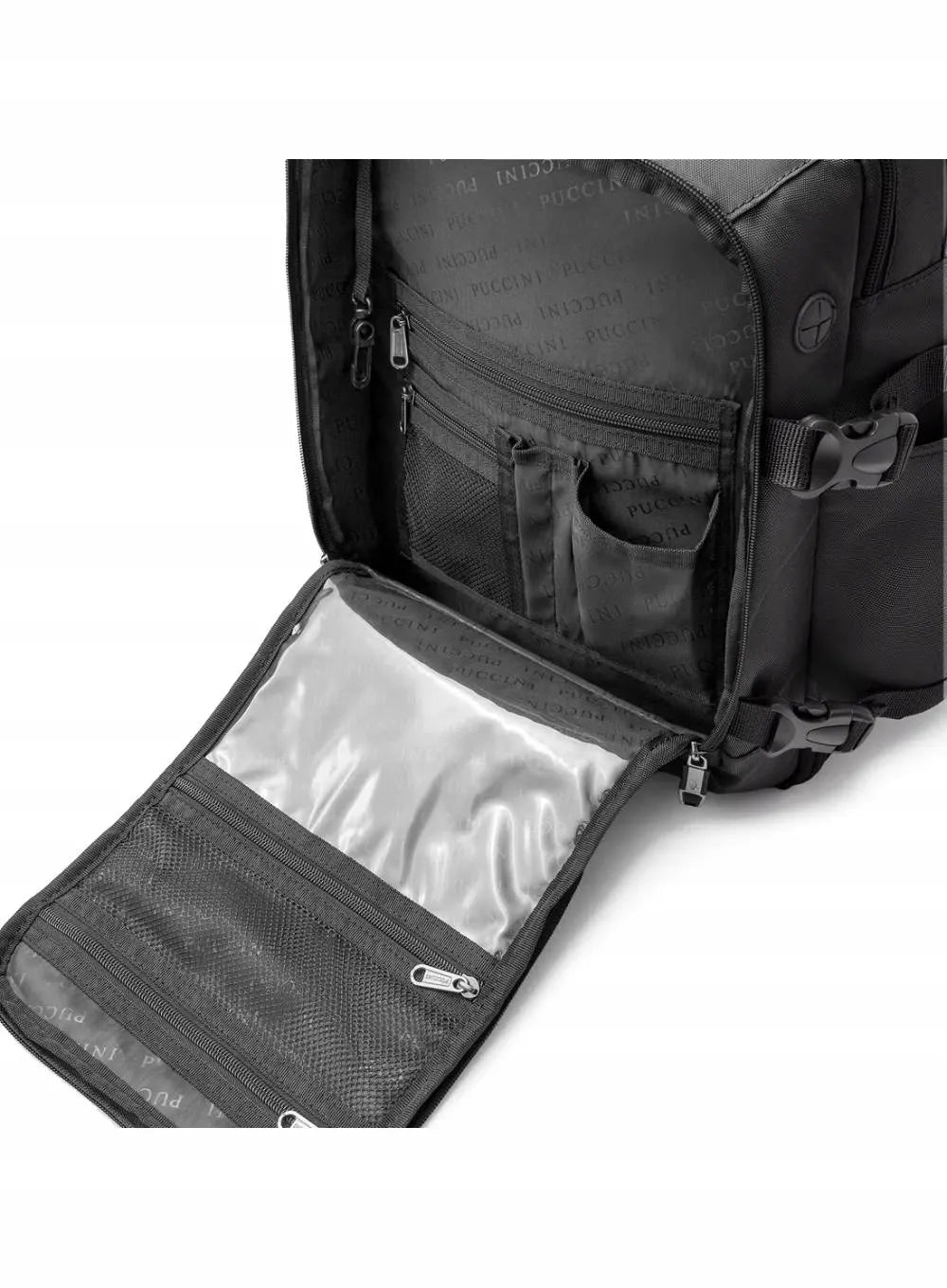 Puccini kelioninė kuprinė į lėktuvą Easy Pack Plus M - juoda