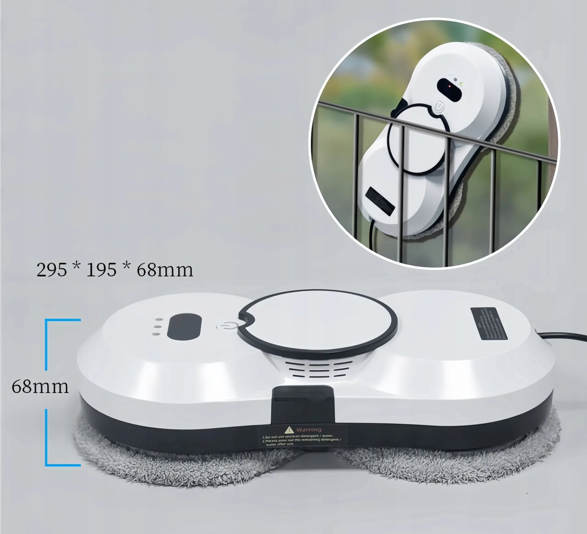 R8 automatinis langų ir veidrodžių valymo robotas su 10 šluosčių komplektu