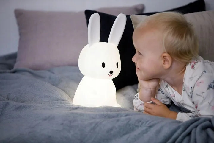 Rabbit Maxi Silikoninė Naktinė Lempa RGB su Pulteliu