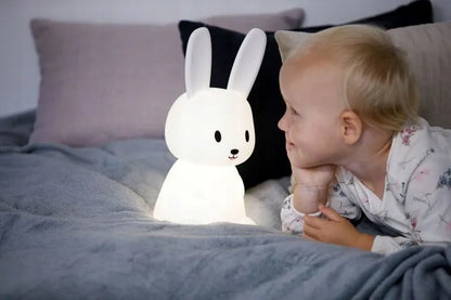 Rabbit Maxi Silikoninė Naktinė Lempa RGB su Pulteliu