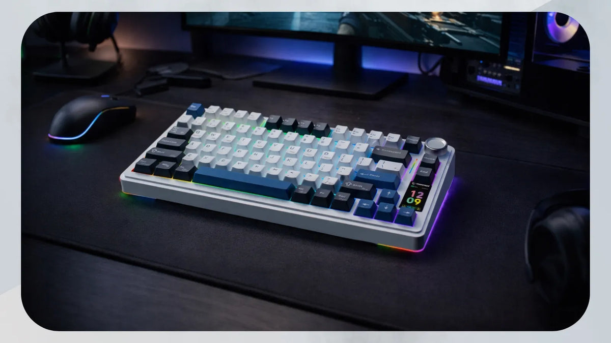 Rampage Quell Pro belaidė mechaninė žaidimų klaviatūra, hot-swap, RGB