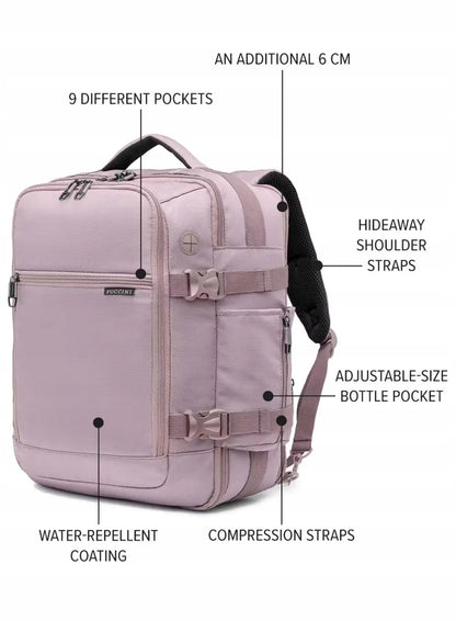 Rankinio bagažo kuprinė Puccini Easy Pack Plus M – rožinė