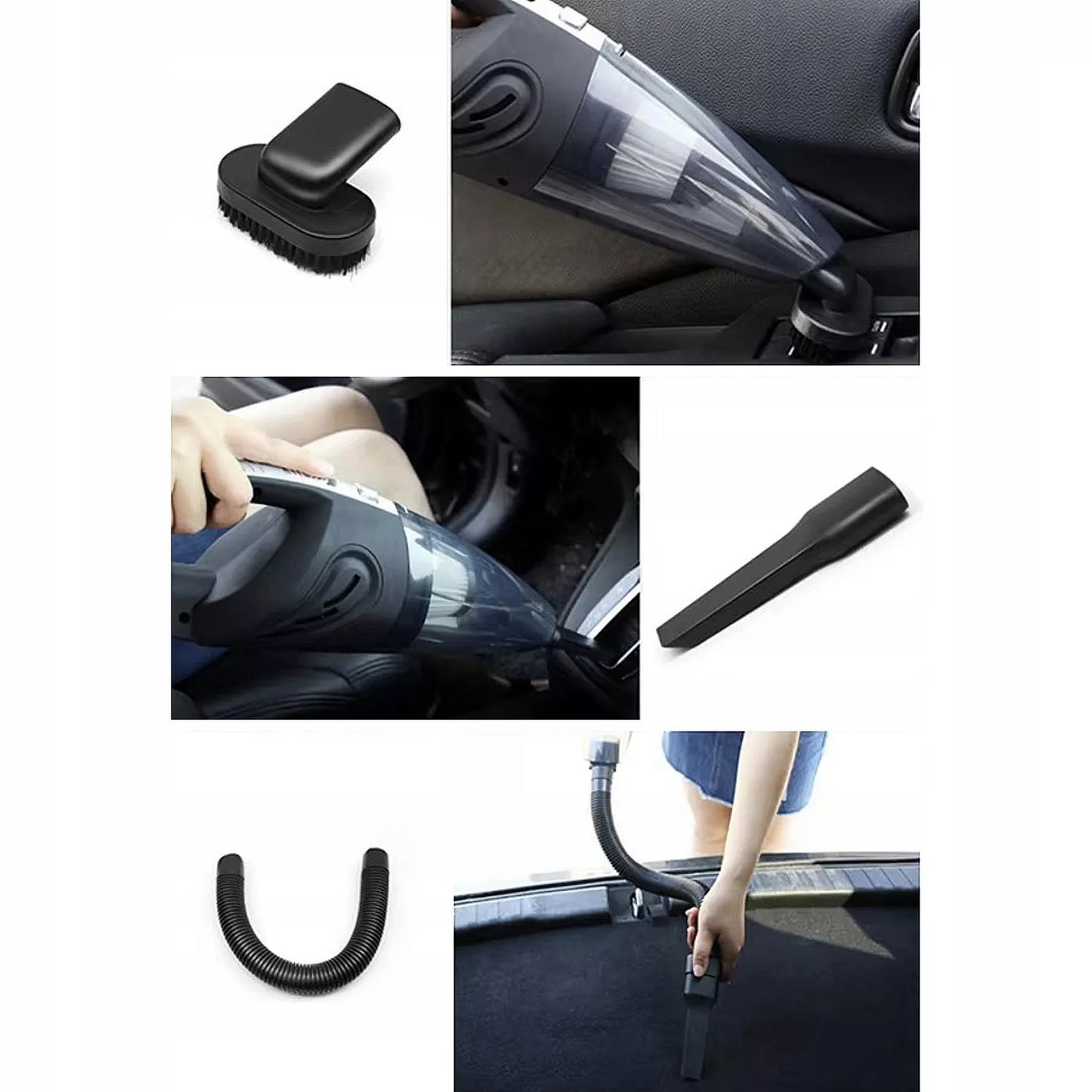 Rankinis dulkių siurblys Xtrobb, belaidis automobilinis siurblys, juodas