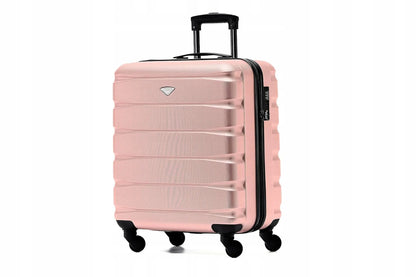 Rankinis lagaminas Flight Knight ABS rožinis 58L 56x45x25 cm, skirtas easyJet ir BA