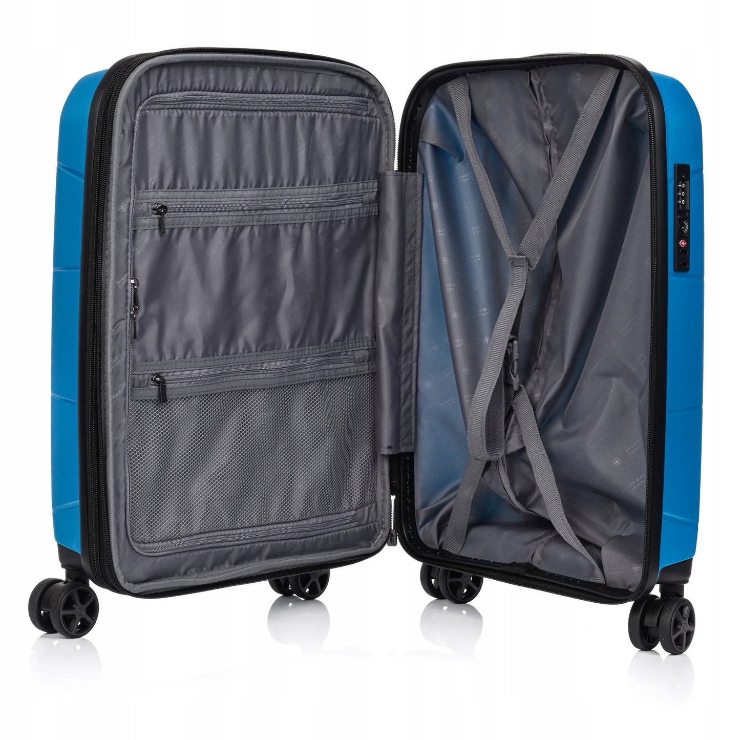Rankinis lagaminas SwissBags Lava 55 cm, mėlynas