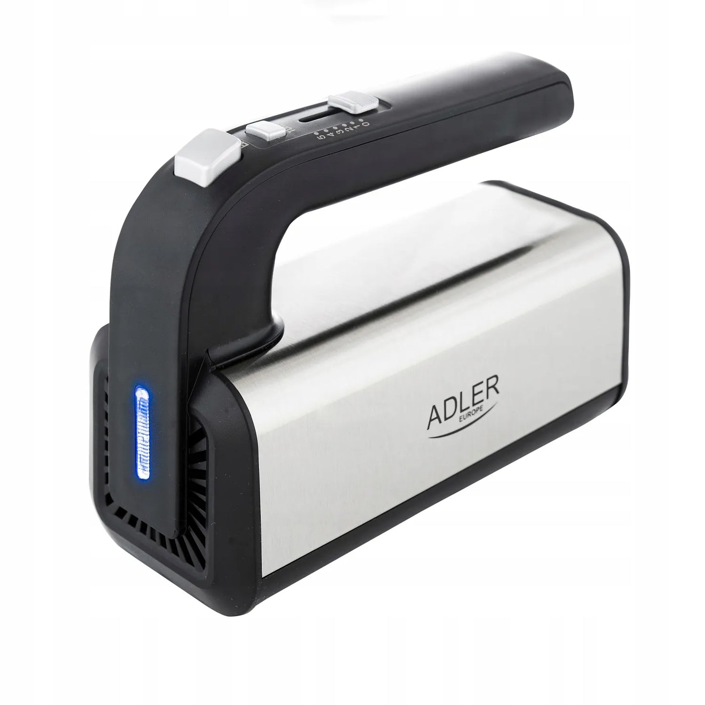 Rankinis mikseris virtuvinis robotas 800W turbo 5 greičiai Inox