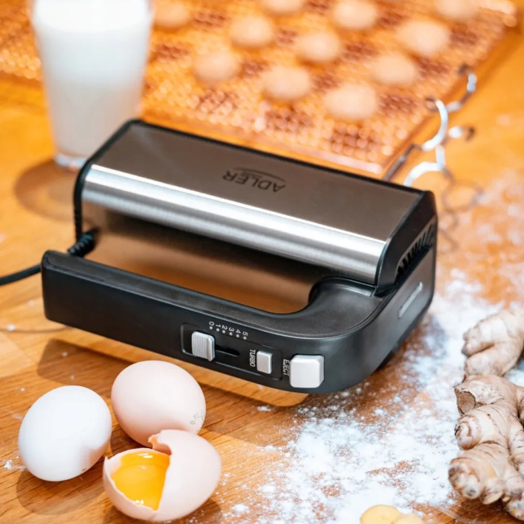 Rankinis mikseris virtuvinis robotas 800W turbo 5 greičiai Inox