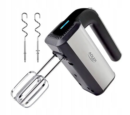 Rankinis mikseris virtuvinis robotas 800W turbo 5 greičiai Inox