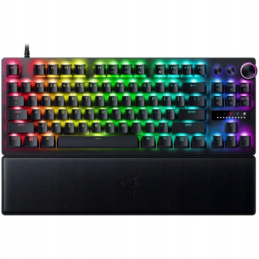 Razer Huntsman V3 Pro TKL laidinė žaidimų klaviatūra, US international (QWERTY), juoda