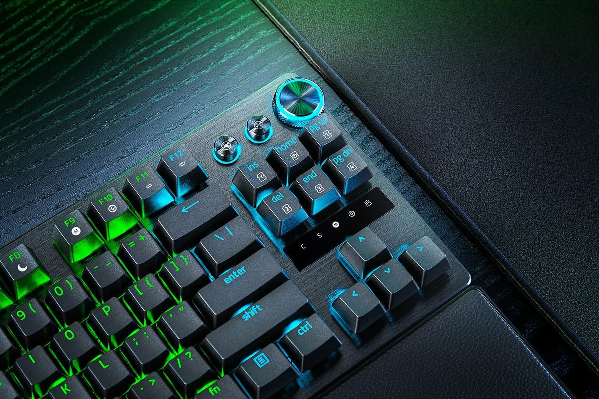 Razer Huntsman V3 Pro TKL laidinė žaidimų klaviatūra, US international (QWERTY), juoda