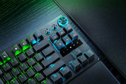 Razer Huntsman V3 Pro TKL laidinė žaidimų klaviatūra, US international (QWERTY), juoda