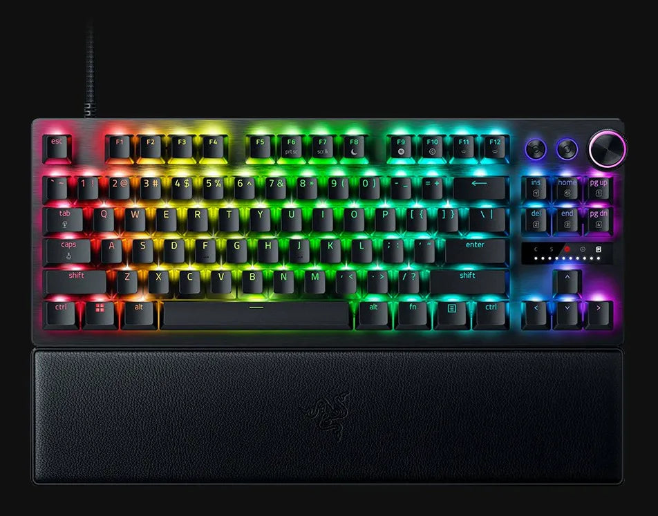 Razer Huntsman V3 Pro TKL laidinė žaidimų klaviatūra, US international (QWERTY), juoda