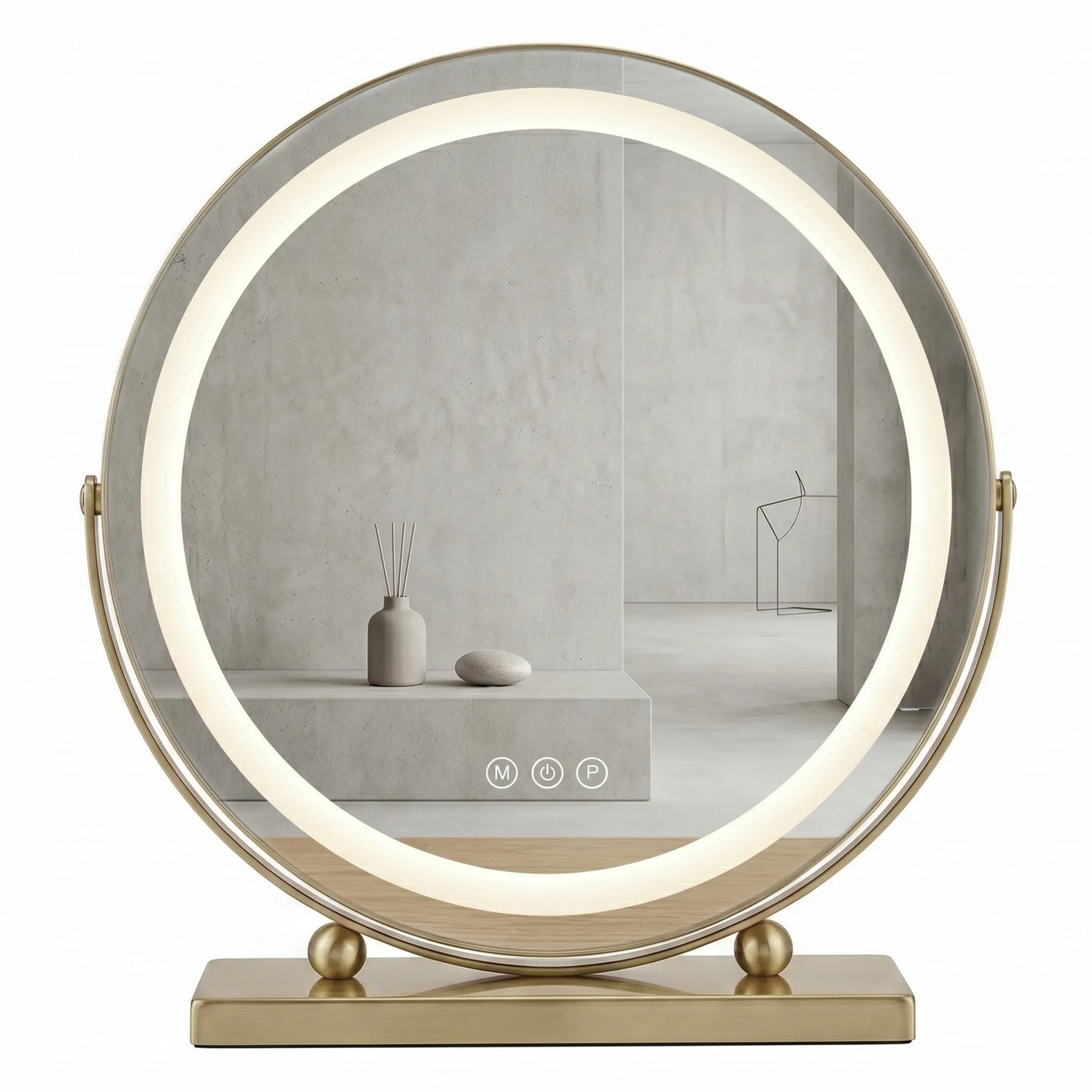 REA LED kosmetinis veidrodis MAKE-UP L.GOLD 40 cm