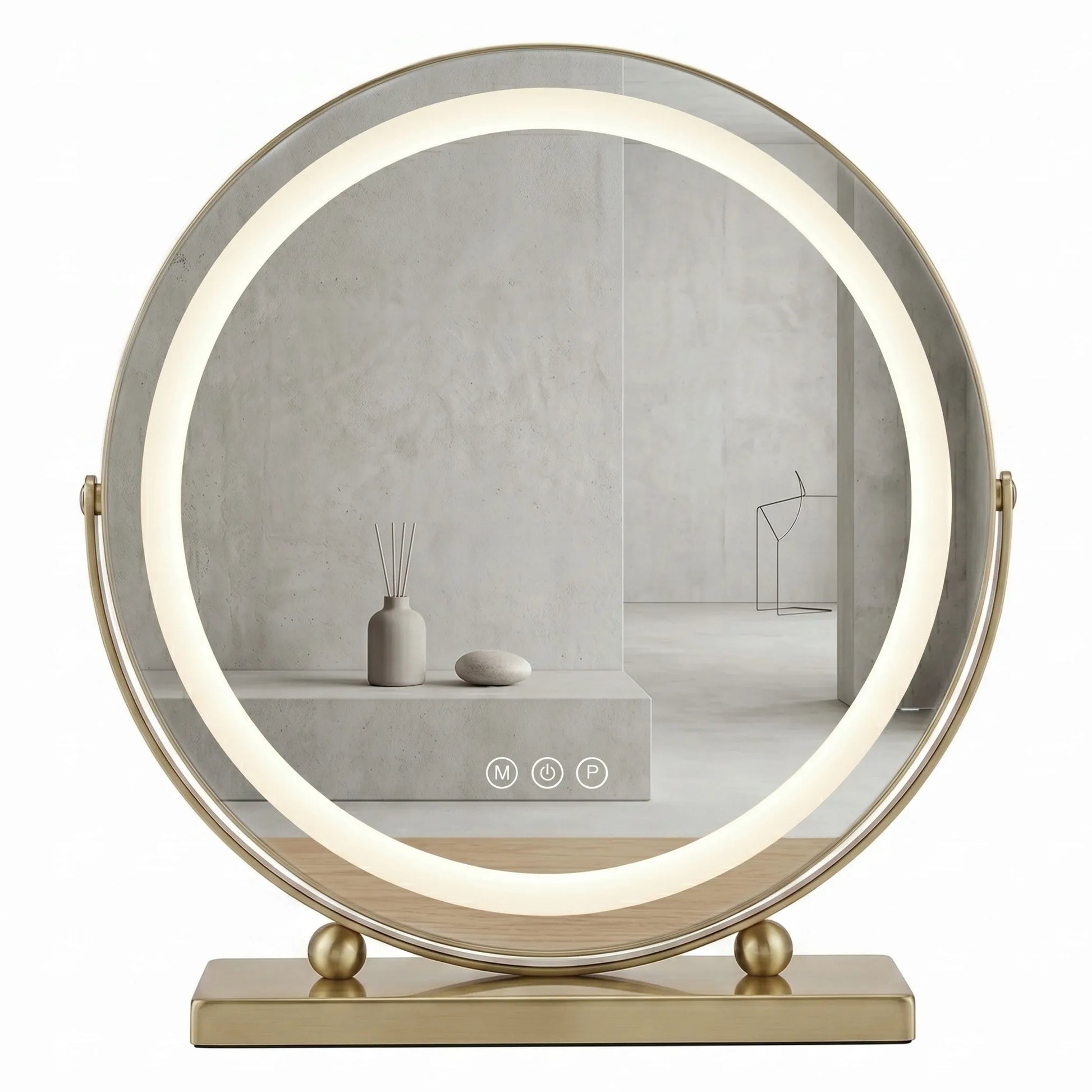 REA LED kosmetinis veidrodis MAKE-UP L.GOLD 40 cm