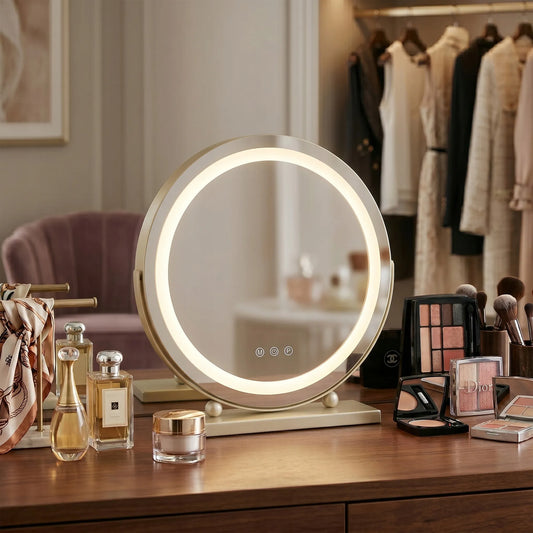 REA LED kosmetinis veidrodis MAKE-UP L.GOLD 40 cm