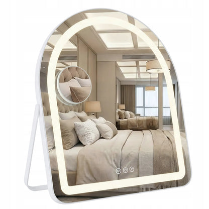 REA LED veidrodis GLAM WHITE 40x45 cm
