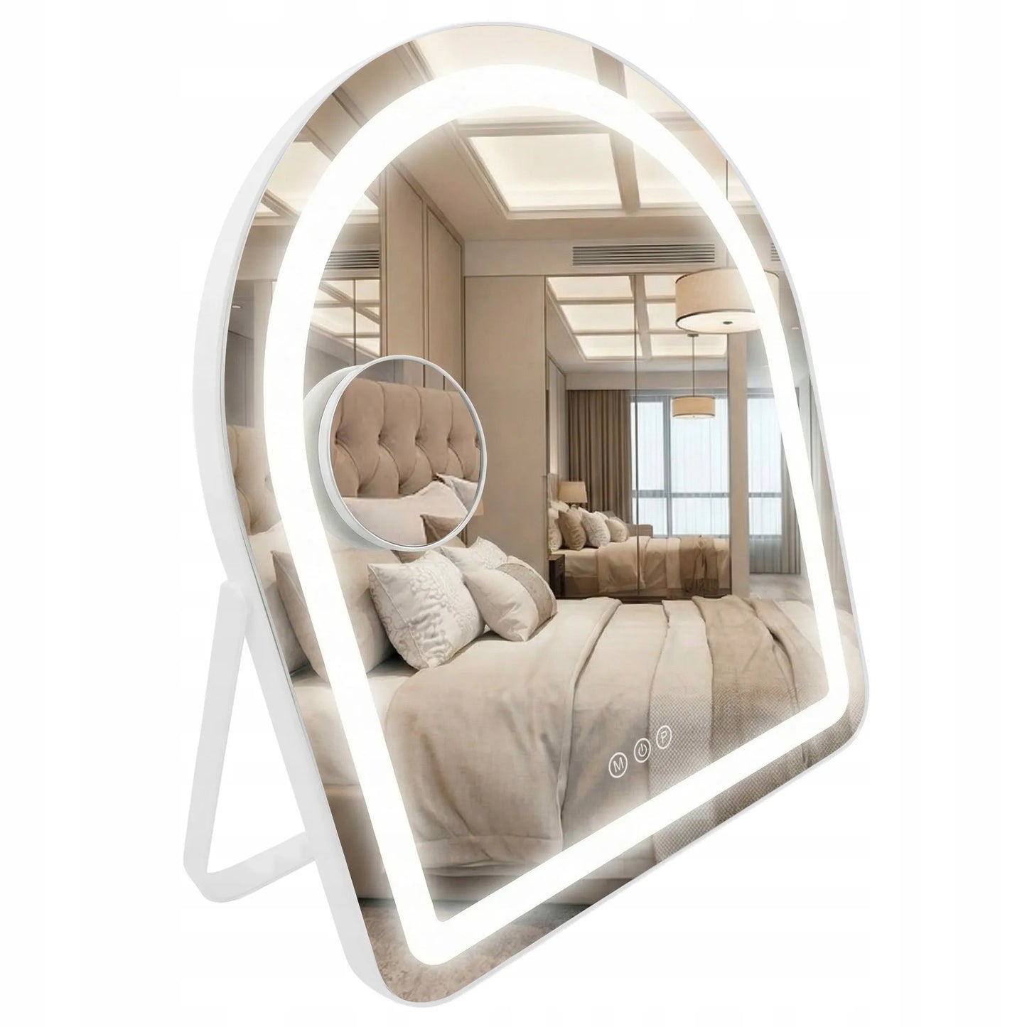 REA LED veidrodis GLAM WHITE 40x45 cm