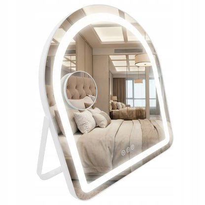 REA LED veidrodis GLAM WHITE 40x45 cm