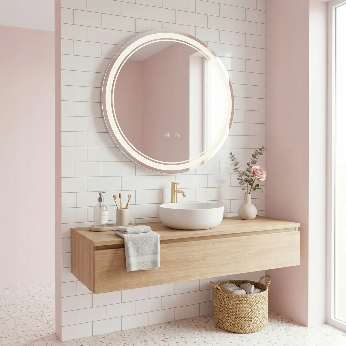 REA SOFT 70 apvalus LED veidrodis
