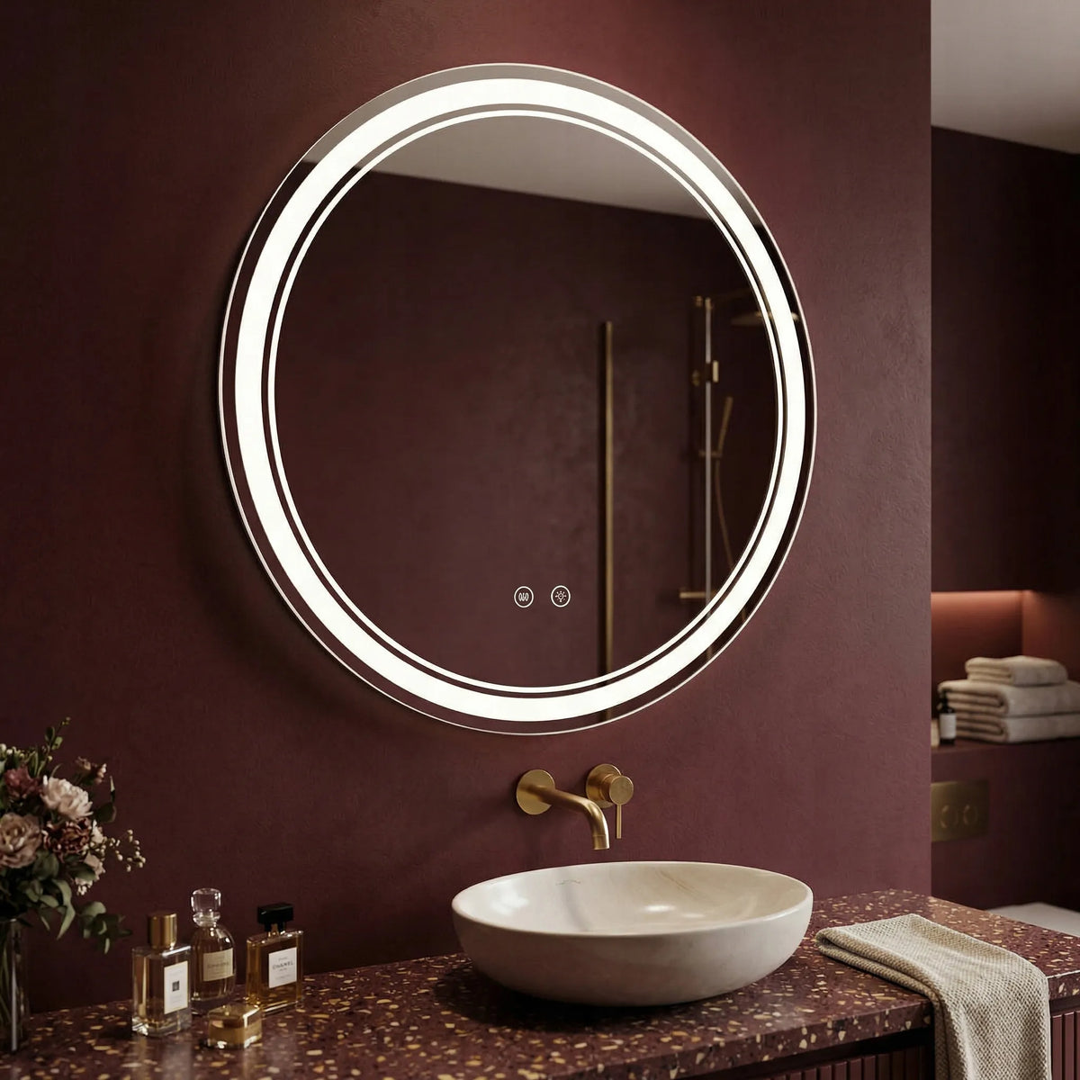 REA SOFT 70 apvalus LED veidrodis