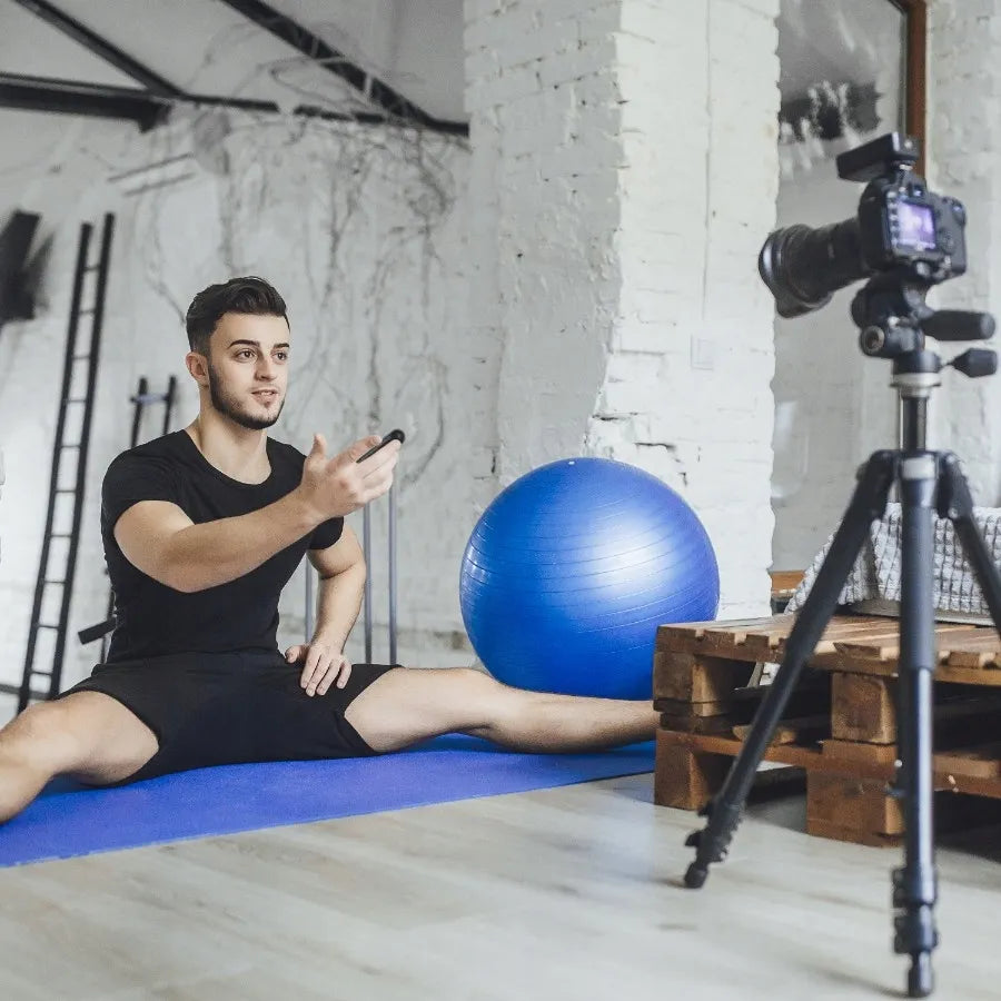 Reabilitacinis gimnastikos kamuolys 65 cm, fitnesui ir jogai, su pompa