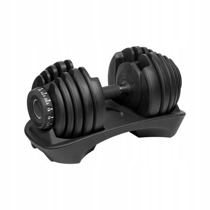REBEL Active RBA-2303 reguliuojamas ketaus hantelis su gumine rankena, 2,5–24 kg