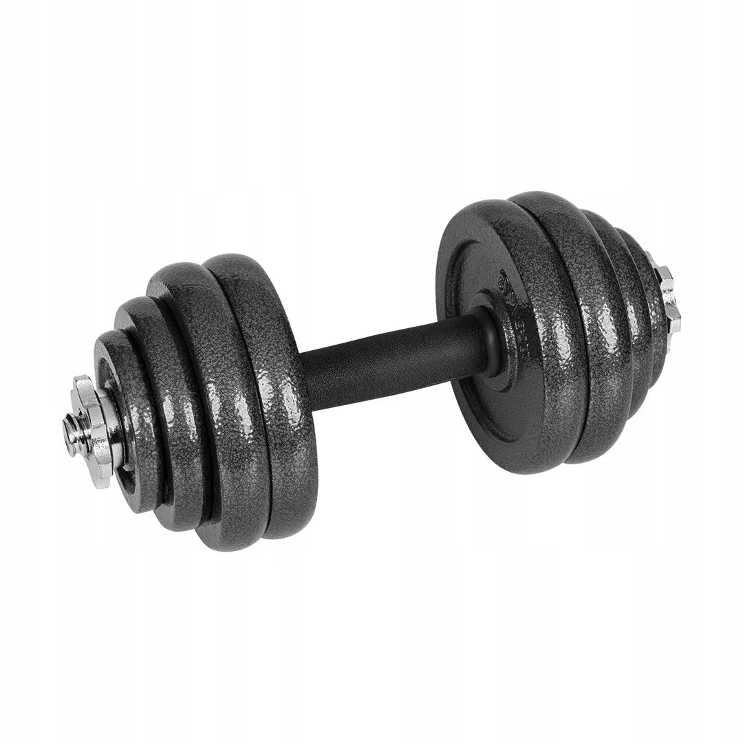 REBEL ACTIVE reguliuojami hanteliai lagamine su grifų jungtimi, 30 kg rinkinys