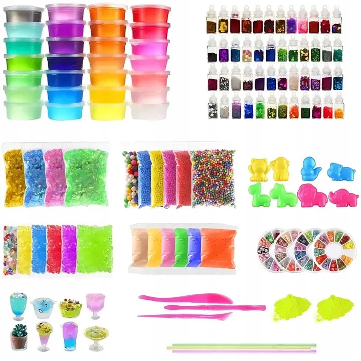 „Regmag“ didelis „slime“ gaminimo rinkinys vaikams, modelinas, 120 dalių