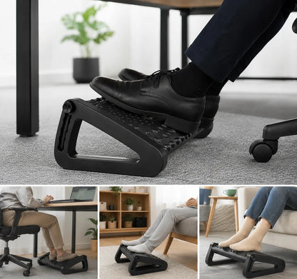 Reguliuojama ergonominė biuro kojų atrama „oreNICE“ su masažo voleliais