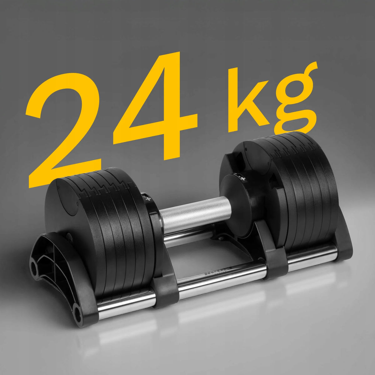 Reguliuojamas automatinis ketaus hantelis REBEL, 24 kg, 2 kg žingsniu