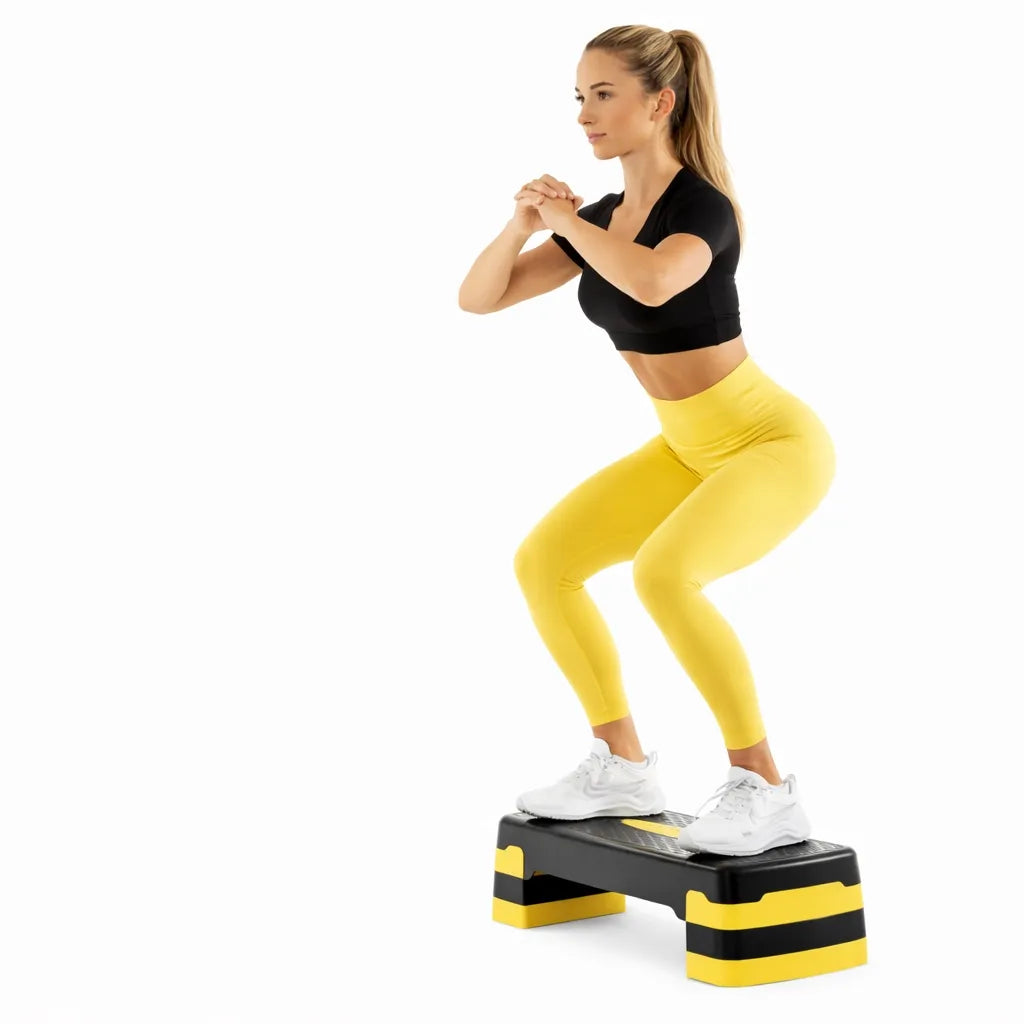 Reguliuojamas R2 fitneso stepas aerobikai, 2 pakopų