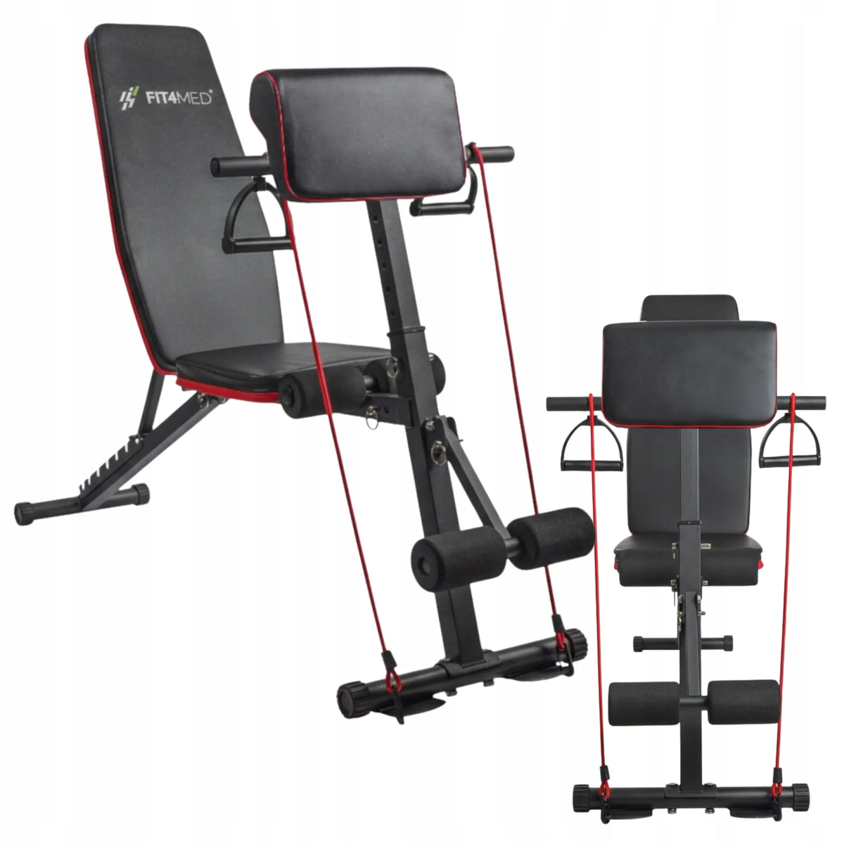 Reguliuojamas sulankstomas treniruočių suolas Fit4Med FIT-848