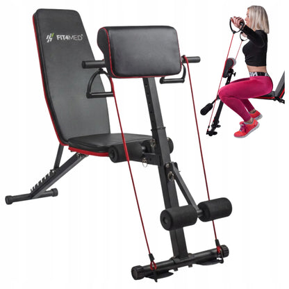 Reguliuojamas sulankstomas treniruočių suolas Fit4Med FIT-848