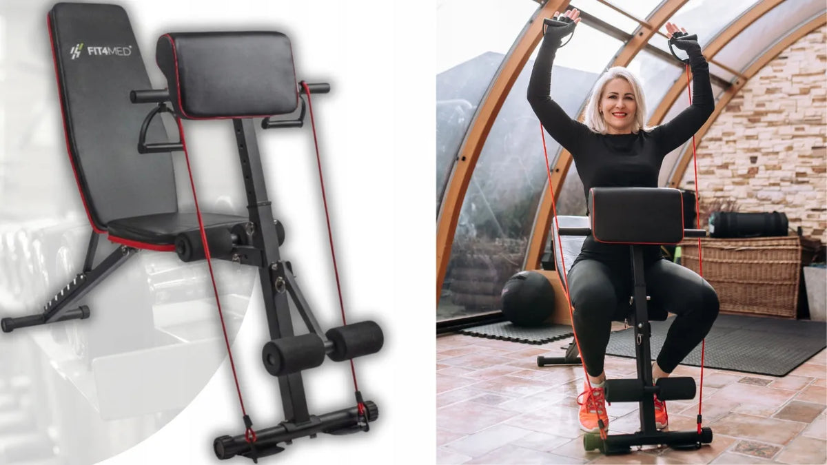 Reguliuojamas sulankstomas treniruočių suolas Fit4Med FIT-848