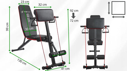 Reguliuojamas sulankstomas treniruočių suolas Fit4Med FIT-848