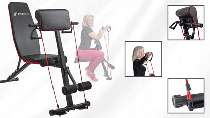 Reguliuojamas sulankstomas treniruočių suolas Fit4Med FIT-848