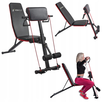 Reguliuojamas sulankstomas treniruočių suolas Fit4Med FIT-848